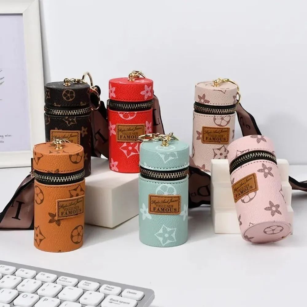 Brown Key Holder Coin Pouches Set